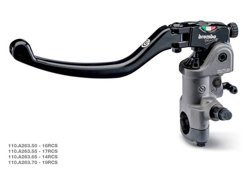 Maître-cylindre d'embrayage radial BREMBO UPGRADE 17RCS Ø17mm bocal séparé 