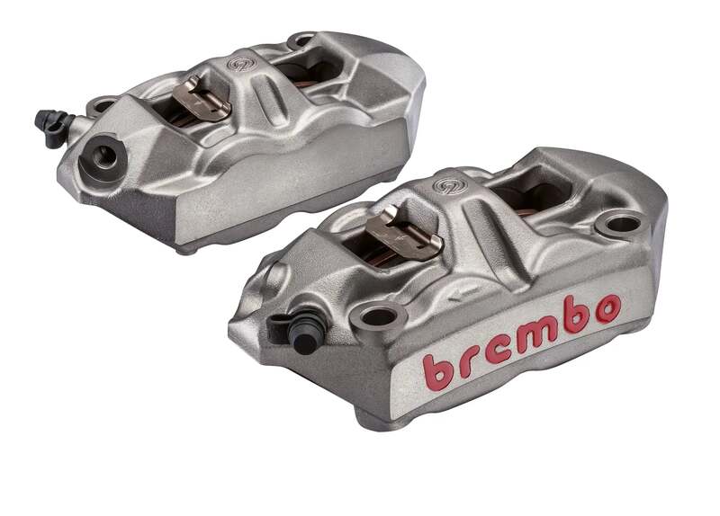 Paire étriers BREMBO UPGRADE M4 monobloc - 108mm/P4 34 (avec plaquettes) 