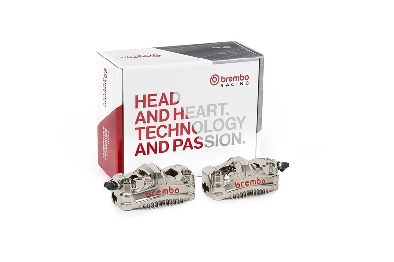 Paire d'étrier de frein avant axial BREMBO UPGRADE GP4-MS 4 pistons Ø30mm 