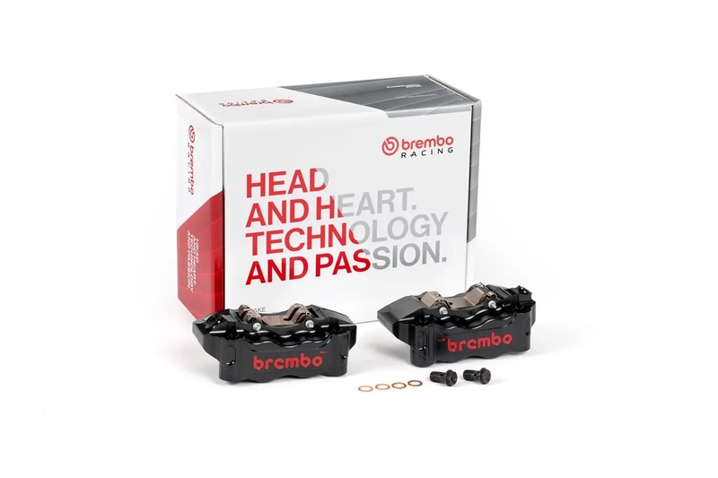 Paire d'étrier de frein avant radial BREMBO UPGRADE GP4-RB 4 pistons Ø30/34mm 