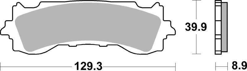 Plaquettes de frein BREMBO métal fritté - 07HO65SA 