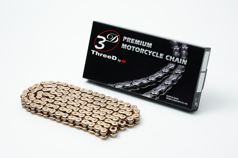 Chaine de transmission EK CHAIN 520 Z/3D - Joints Qx2-Ring - attache rapide à riveter 