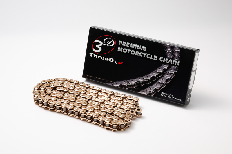 Chaine de transmission EK CHAIN 525 Z/3D - Joints Qx2-Ring - attache à riveter 