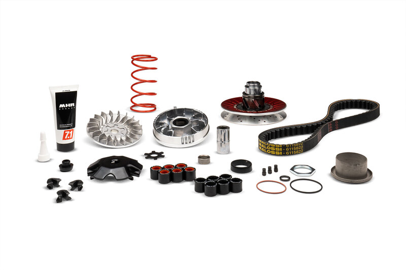 Groupe de transmission complet MALOSSI Over Range MHR aluminium Yamaha/Minarelli 