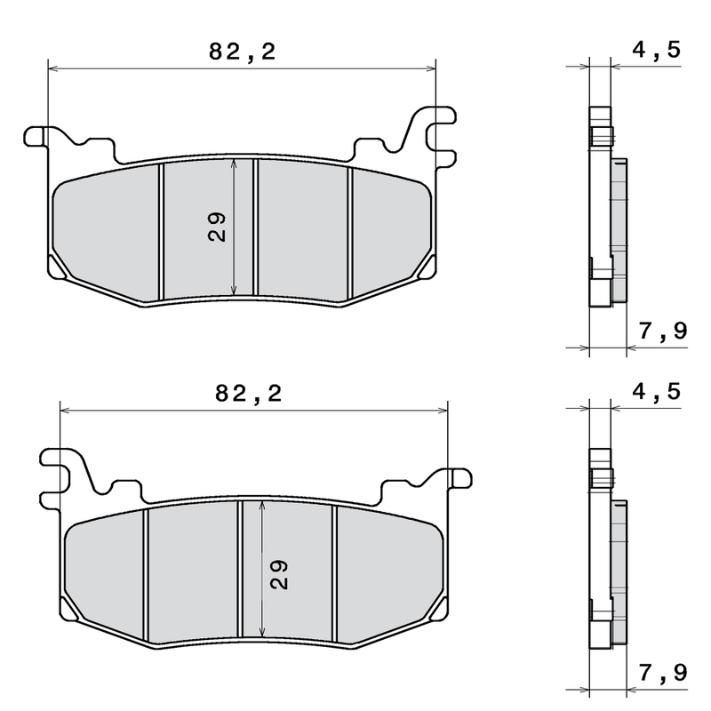 Plaquettes de frein BREMBO métal fritté - M588Z03 