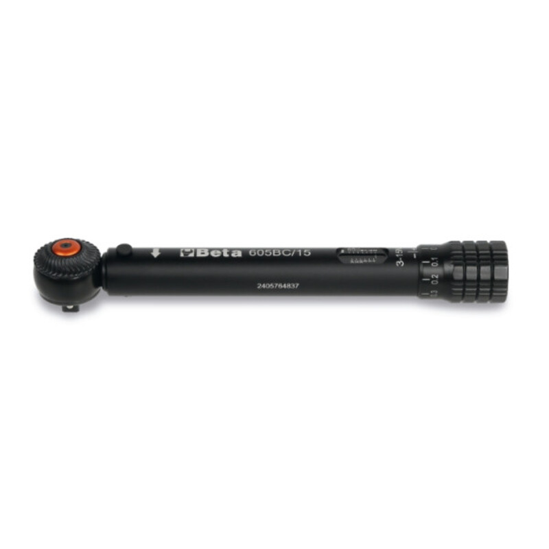 Clé dynamométrique aluminium compacte à déclenchement avec cliquet réversible BETA TOOLS 