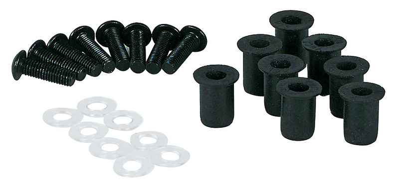 Kit vis de carénage en aluminium HIGHSIDER smart - écrous caoutchouc M5 - 8 pièces 