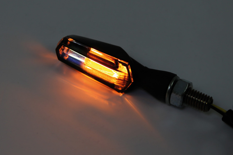 Clignotants avec feu de position LED HIGHSIDER smart SCURO 2in1 - verres fumés 