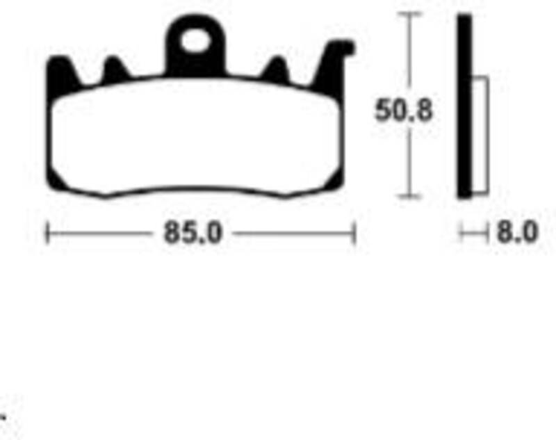 Plaquettes de frein TECNIUM Maxi Scooter métal fritté - MSS400 