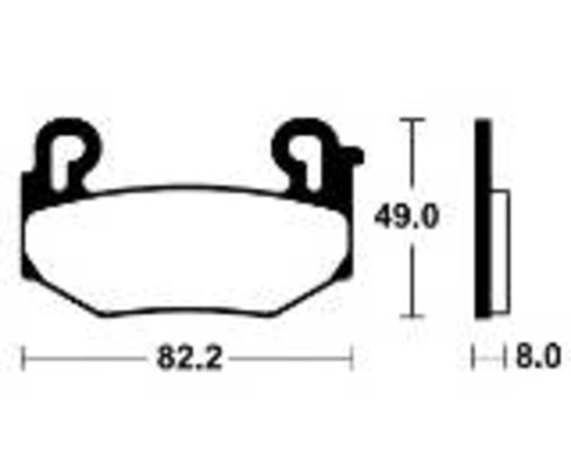 Plaquettes de frein TECNIUM Performance métal fritté - MF504 