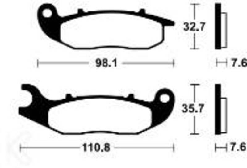 Plaquettes de frein TECNIUM Performance métal fritté - MF359 