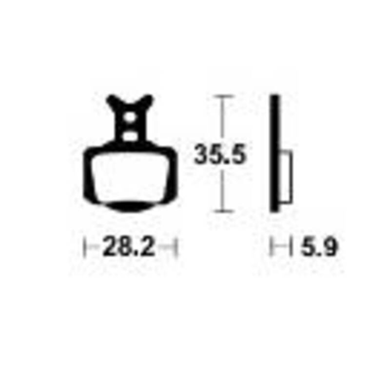 Plaquettes de frein TECNIUM MX/Quad Racing métal fritté - MOR506 