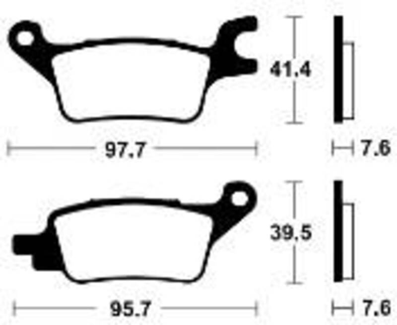 Plaquettes de frein TECNIUM Scooter organique - ME510 