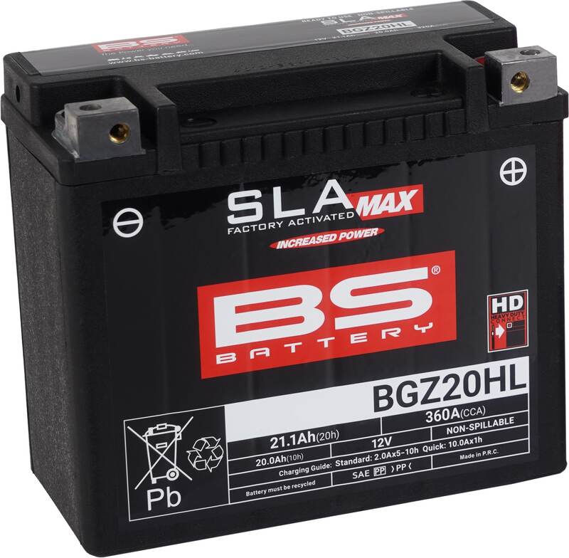 Batterie BS BATTERY SLA Max sans entretien activée usine - BGZ20HL 