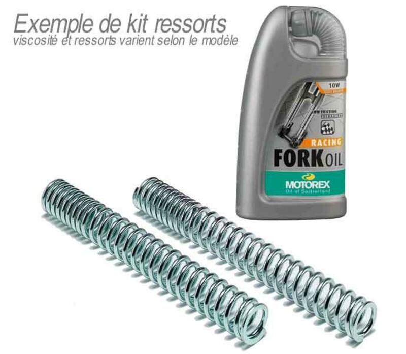 Kit ressort de fourche BITUBO tarage 0,8 avec huile de fourche MOTOREX Suzuki SV650 N, S 