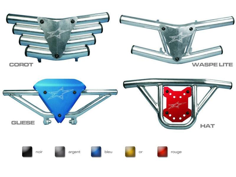 Bumper CROSS-PRO Corot aluminium - Yamaha YFM350R Raptor 