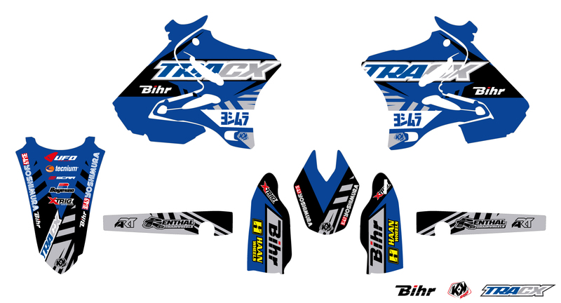 Kit plastique & déco UFO couleur origine Yamaha YZ125/250 