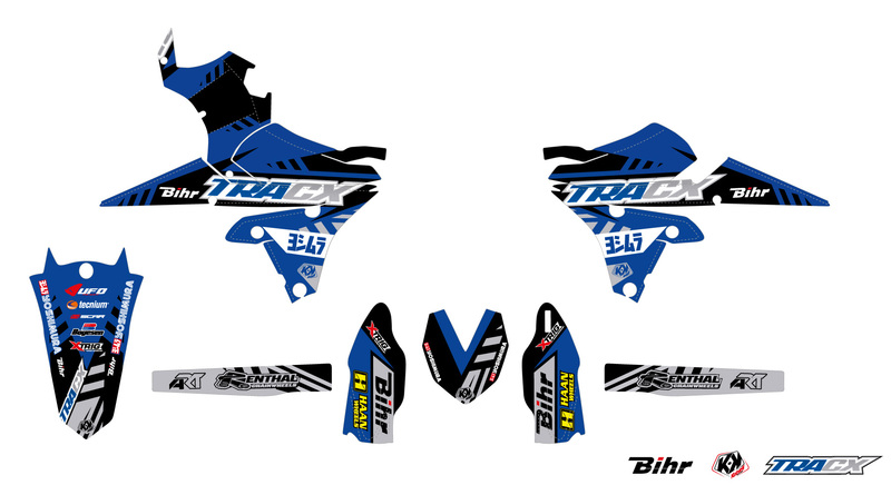 Kit plastique & déco UFO couleur origine Yamaha YZ250/450F 