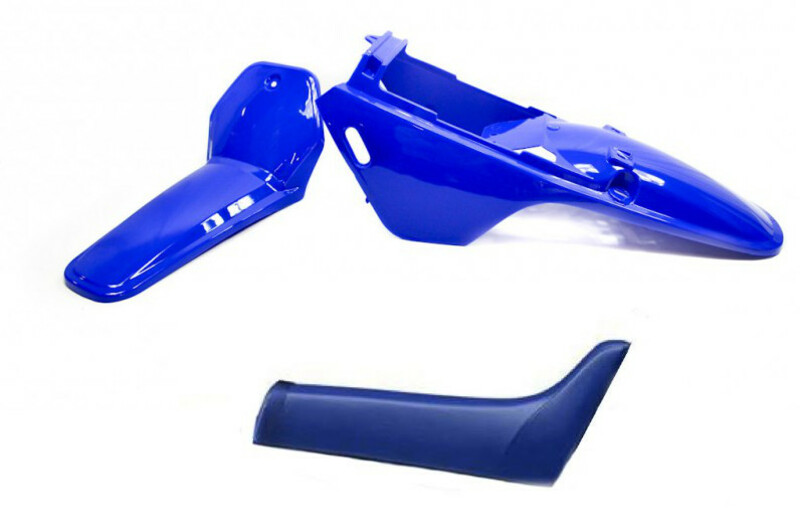 Kit plastique ART couleur origine bleu avec selle complète bleu Yamaha PW80 