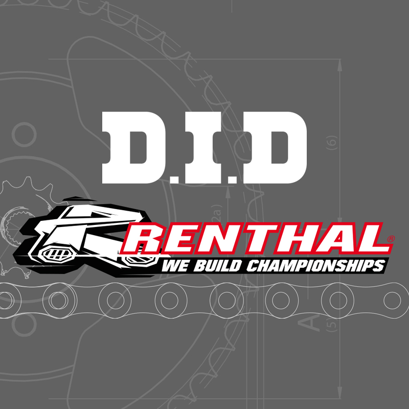 Kit chaîne DID/REN 420NZ3 12/50 renforcée - couronne ultra-light anti-boue 