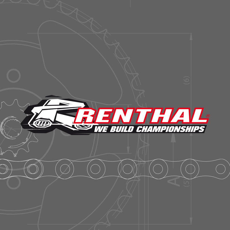 Kit chaîne RENTHAL 520R3 13/51 renforcée - couronne ultra-light anti-boue 