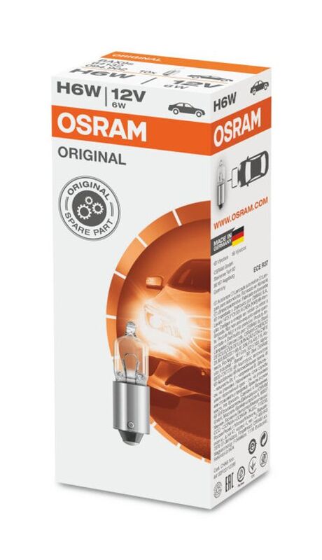 Ampoule OSRAM Original Line H6W 12V 6W - boîte de 10 