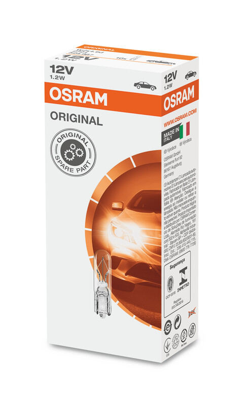 Ampoule OSRAM Original Line 12V 1,2W - x10 