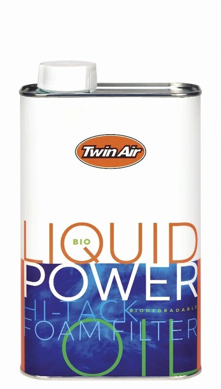 Huile pour filtre à air TWIN AIR Bio Liquid Power Foam biodégradable - Bidon 1L x12 