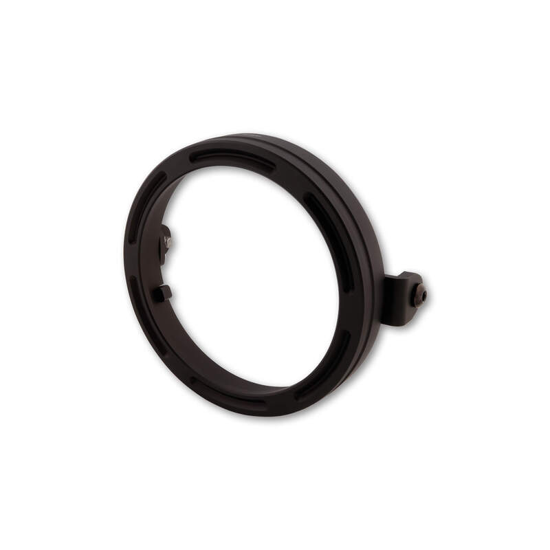 Bague de support de phare HIGHSIDER pro Frame-R1 - 7 pouces - CNC - fixation latérale - noir 