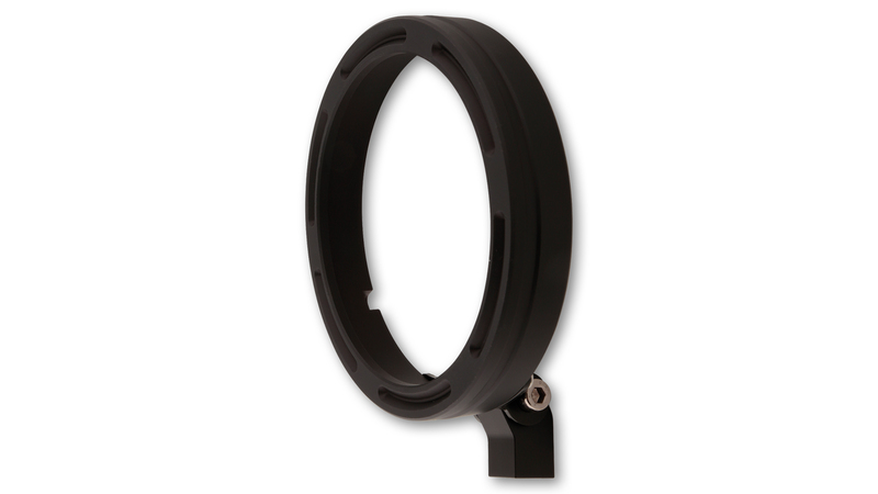 Bague de support de phare HIGHSIDER pro Frame-R1 - 7 pouces - CNC - fixation inférieure - noir 