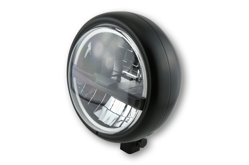 Feu avant LED HIGHSIDER pro Pecos Type 5 - 5 3/4 pouces - fixation inférieure - noir 