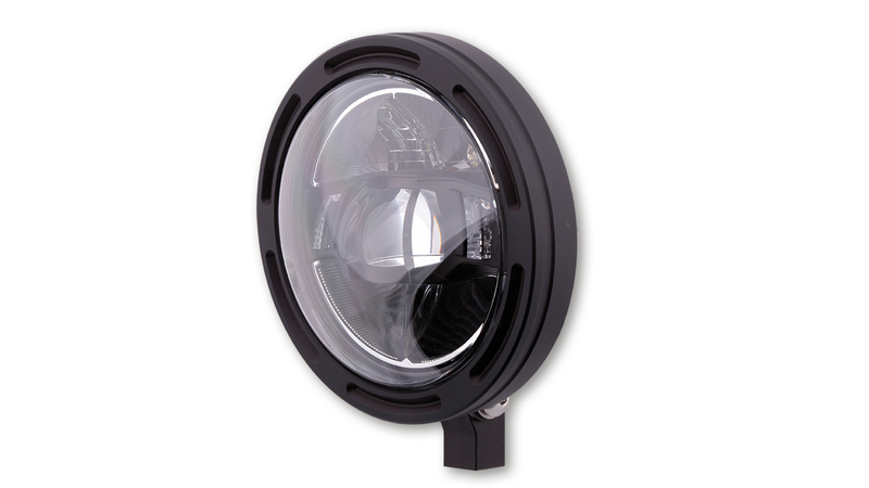 Feu avant LED HIGHSIDER pro Frame-R2 Type 10 - 5 3/4 pouces - fixation inférieure - noir 