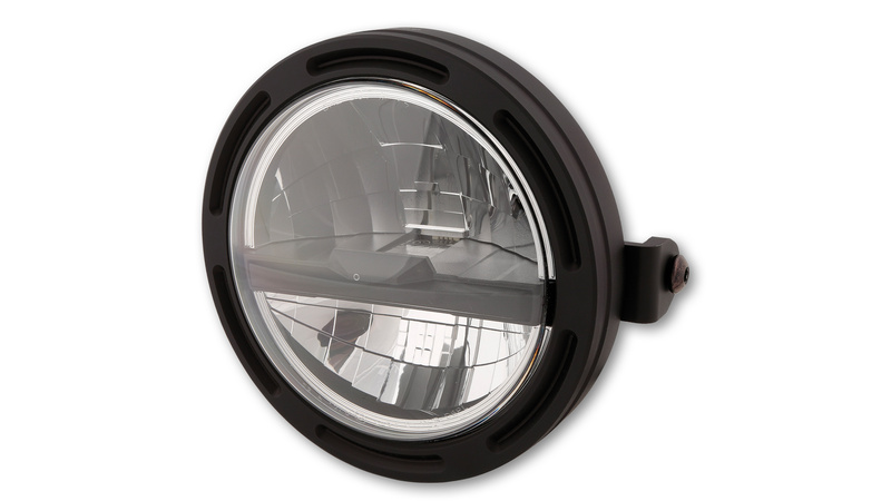 Feu avant LED HIGHSIDER pro Frame-R2 Type 5 - 5 3/4 pouces - fixation latérale - noir 