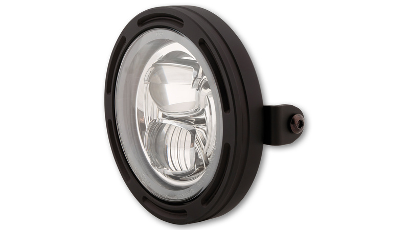 Feu avant LED HIGHSIDER pro Frame-R2 Type 7 - 5 3/4 pouces - fixation latérale - noir 