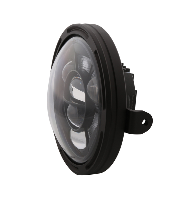 Feu avant LED HIGHSIDER pro Frame-R1 Type 11 - 7 pouces - fixation latérale - noir 