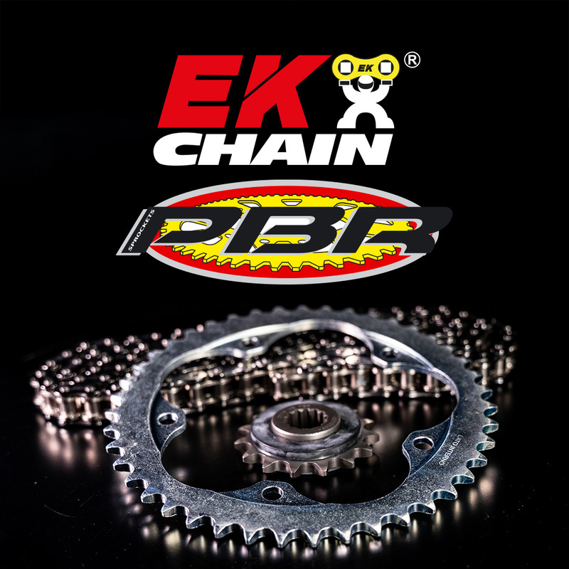 Kit chaîne EK/PBR 520ZVX3 17/39 - couronne Ergal durci 