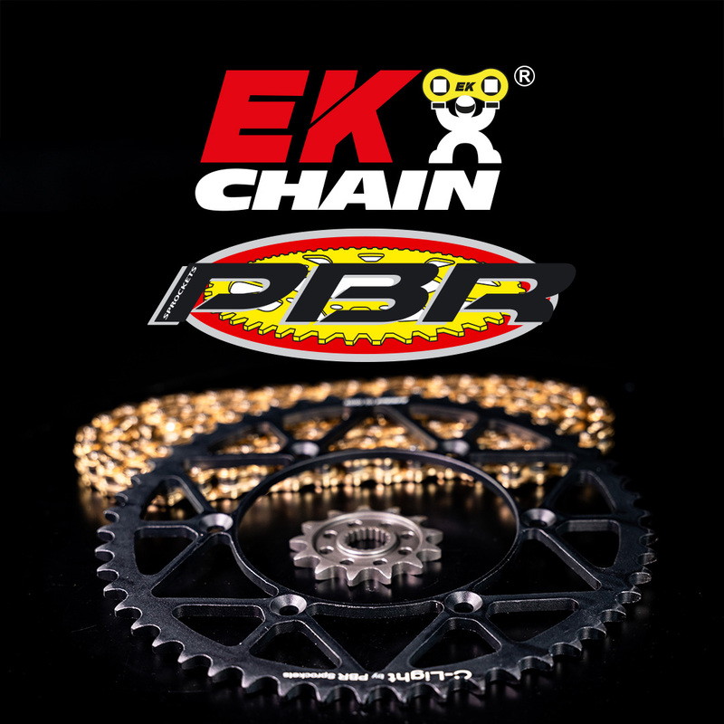 Kit chaîne EK/PBR 520 MRD7 - 14/47-110 - Couronne acier standard 