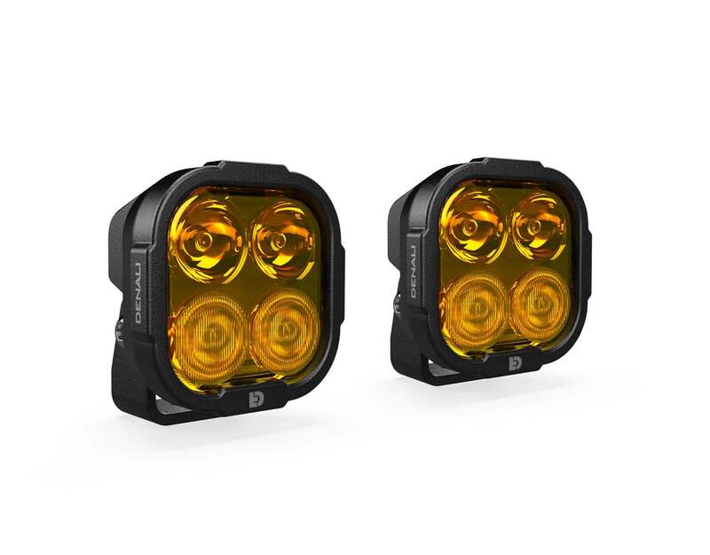 Kit d'éclairage universel DL4 lentille orange avec câblage Premium