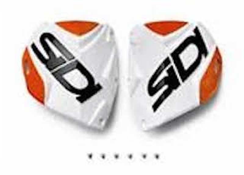 Plaque tibiale SIDI Crossfire 2 blanc/orange 