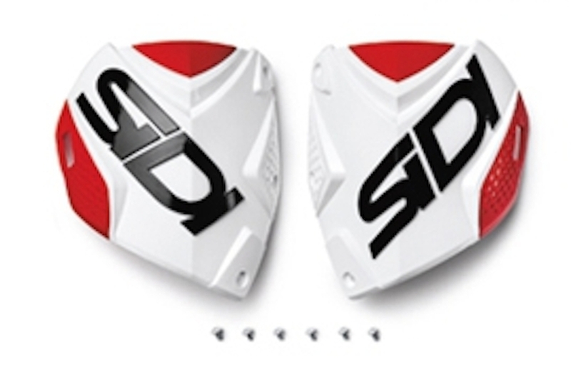 Plaque tibiale SIDI Crossfire 2 blanc/rouge 