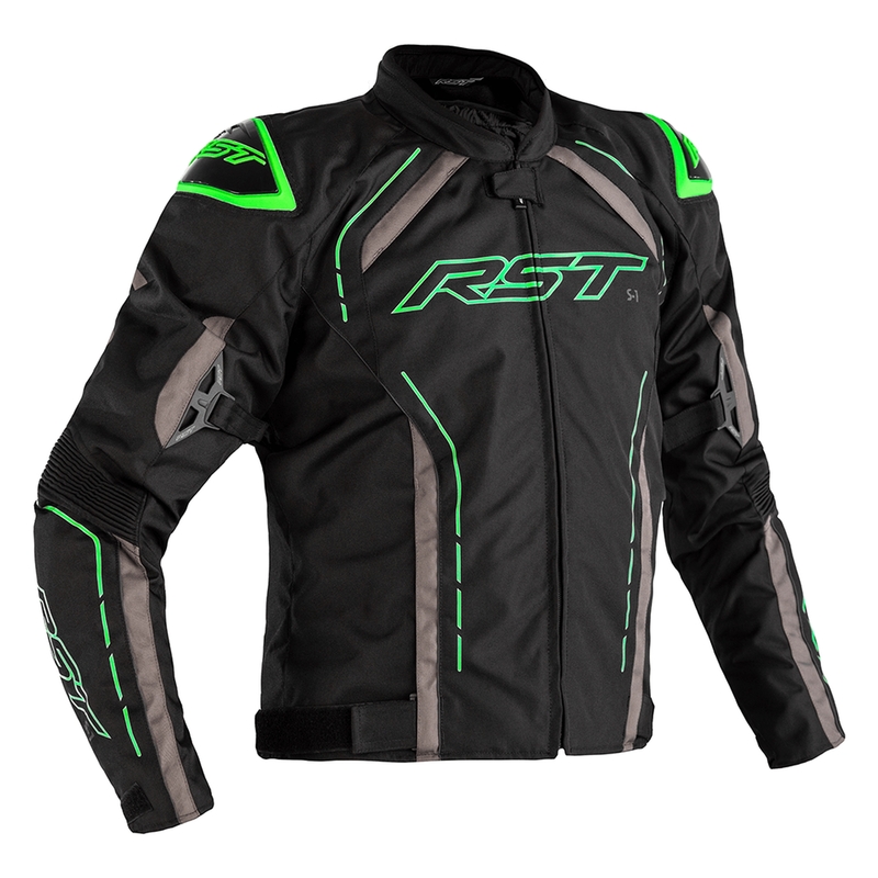 Veste RST S-1 textile - noir/gris/vert fluo 