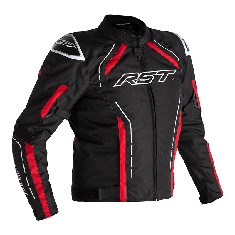 Veste RST S-1 textile - noir/rouge/blanc homme 