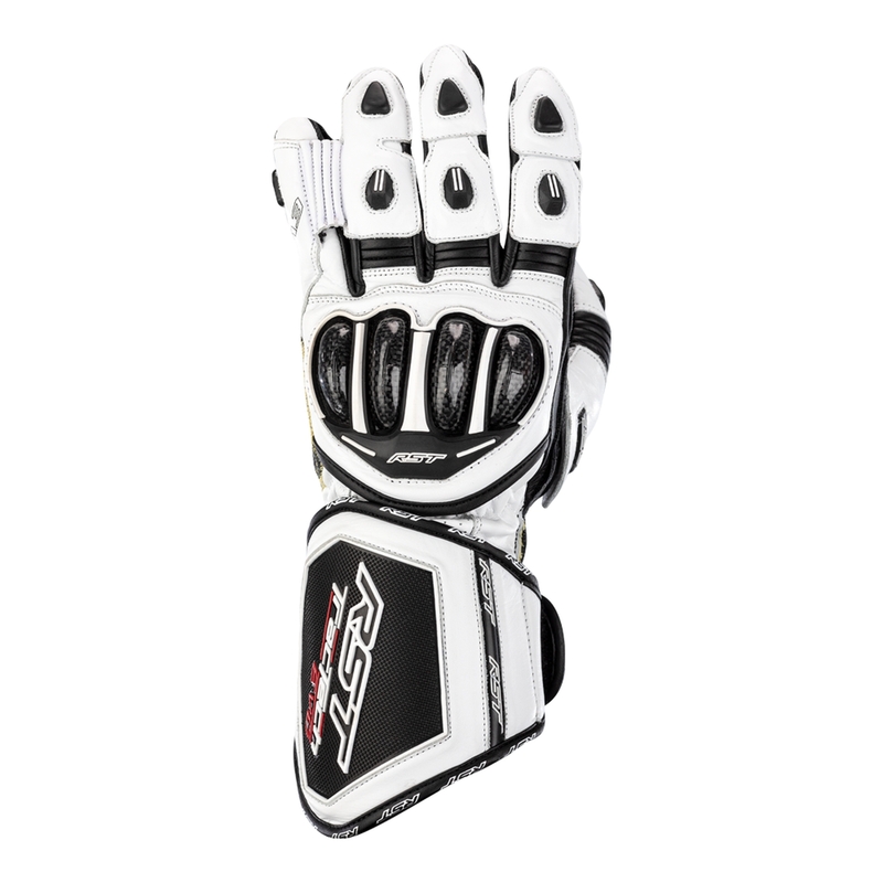 Gants RST TracTech Evo 4 cuir - blanc/noir 