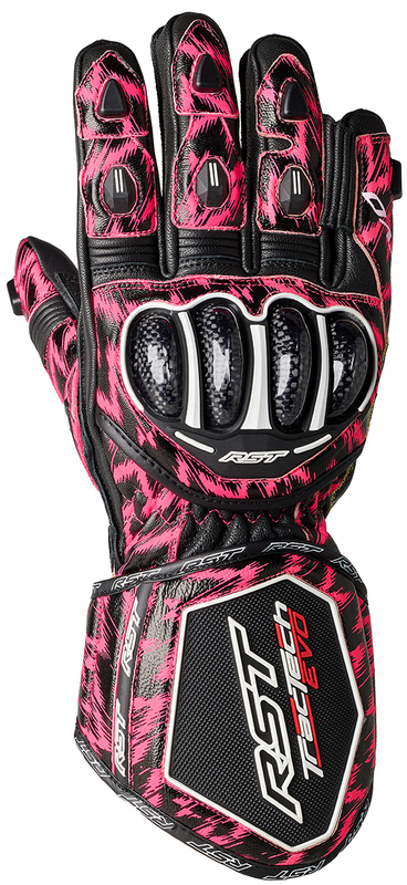 Gants RST TracTech Evo 4 - Dazzle Pink/noir 