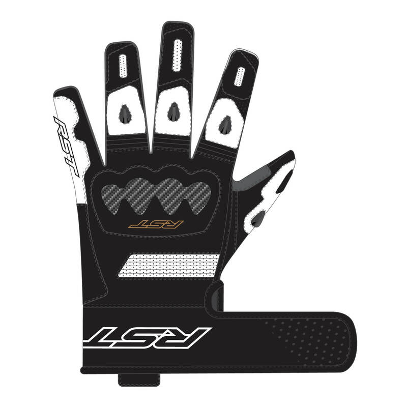 Gants RST Freestyle II cuir - blanc 