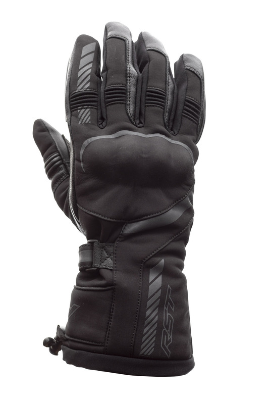 Gants RST Atlas Waterproof CE textile - noir 