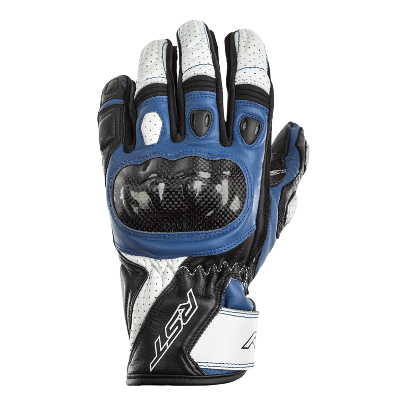 Gants RST Stunt 3 CE cuir/textile - bleu 