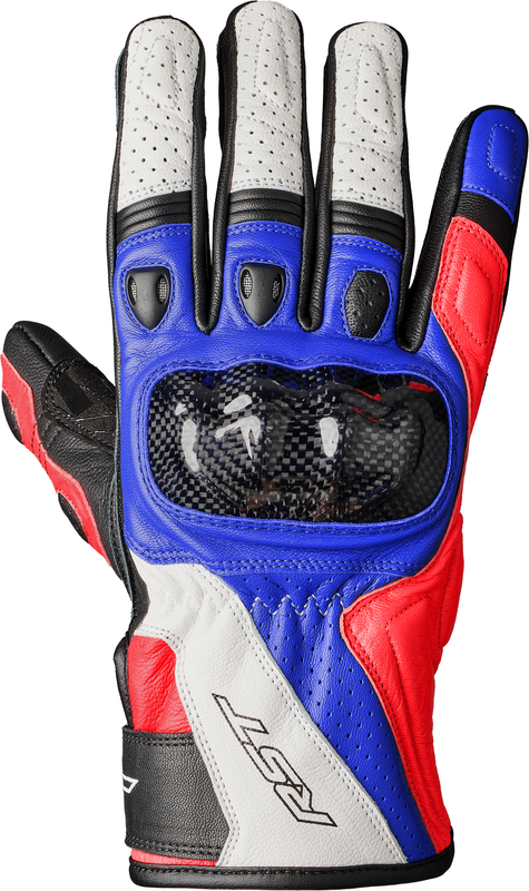 Gants RST Stunt 3 CE - rouge/blanc/bleu 