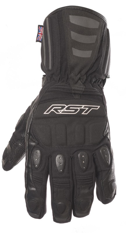 Gants RST Storm Waterproof CE cuir/textile - noir taille S/08 