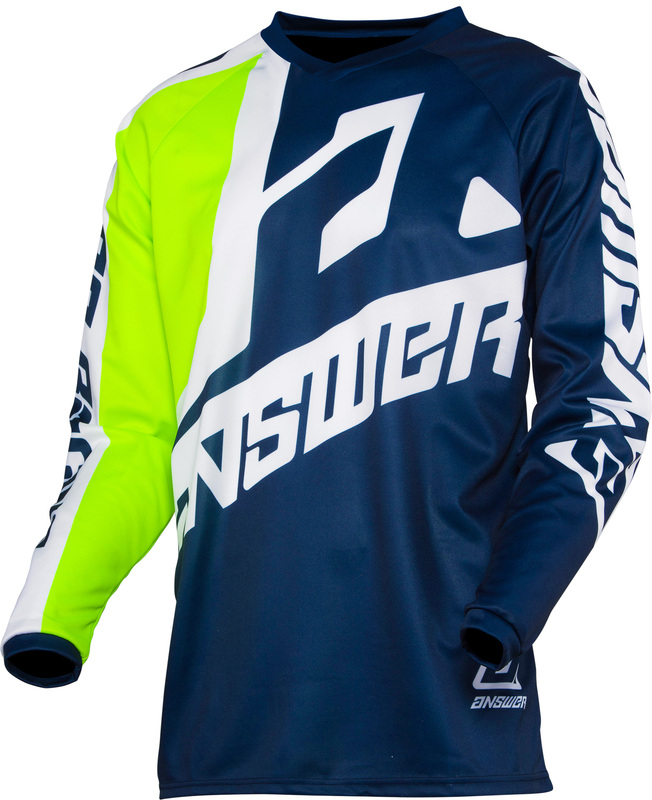 Maillot ANSWER Syncron Voyd Midnight/Hyper Acid/White taille XS 